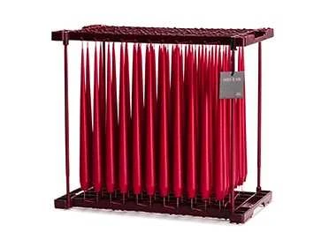 Stagelys Rød 42 Cm 3 Stagelys Rød 42 Cm